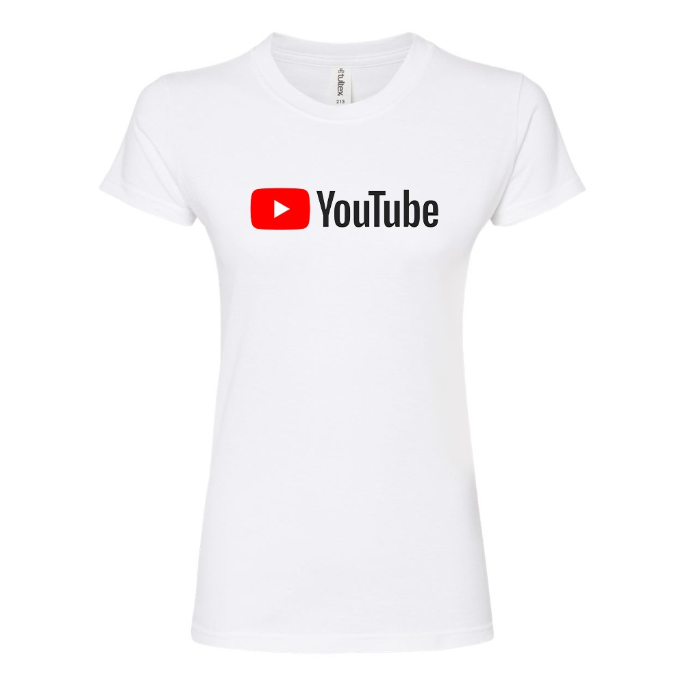 Women's YouTube Social Video Steaming Round Neck T-Shirt