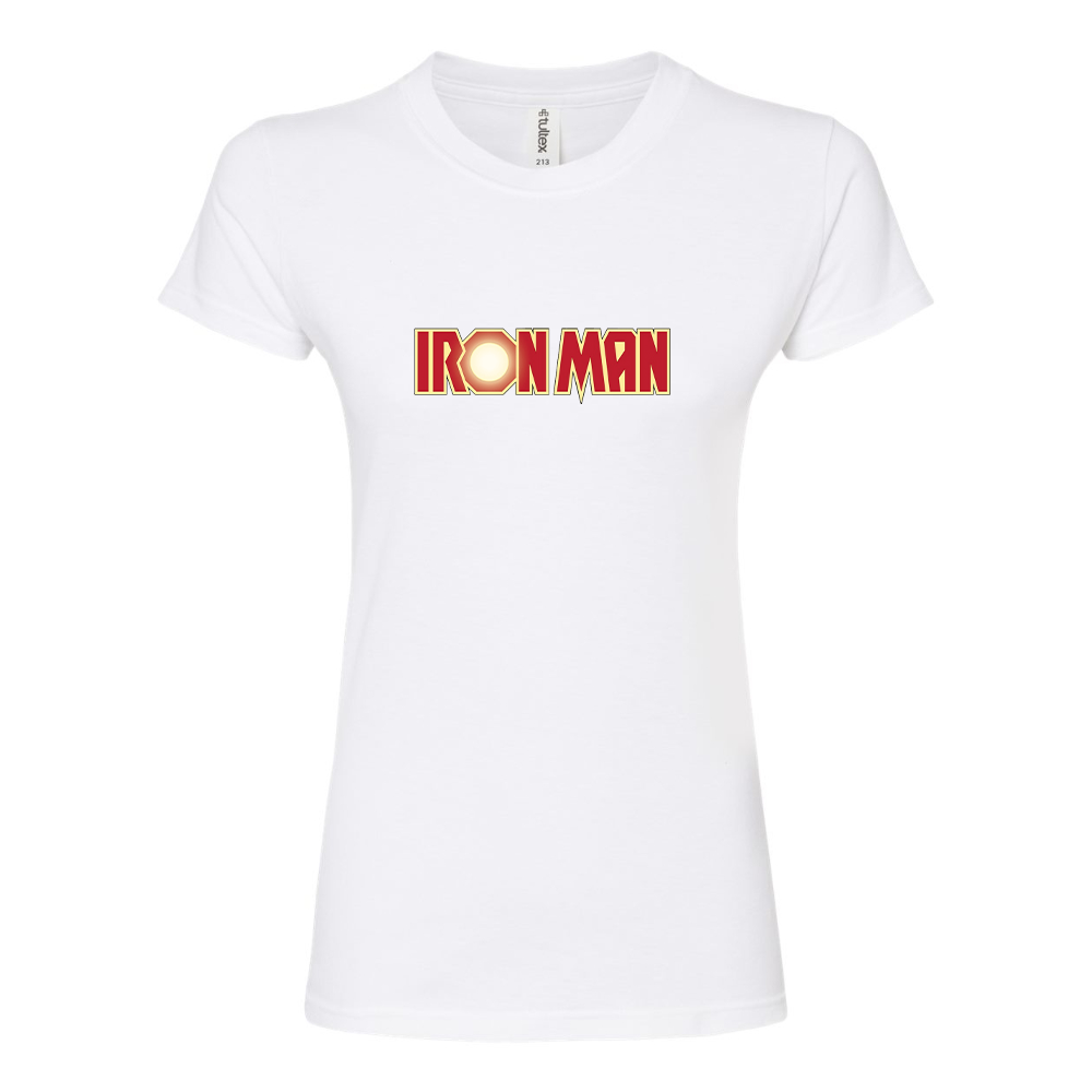 Women’s Iron Man Marvel Superhero Round Neck T-Shirt