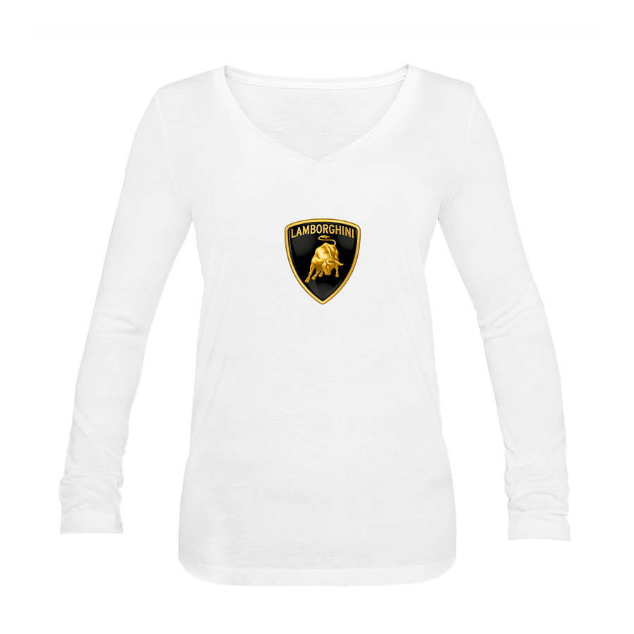 Women's Lamborghini Car Long Sleeve T-Shirt