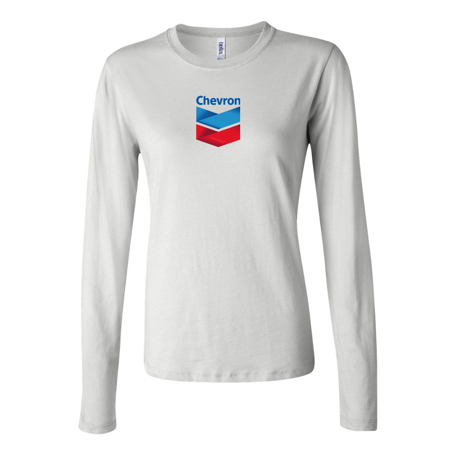 Women's Chevron gas Station Long Sleeve T-Shirt