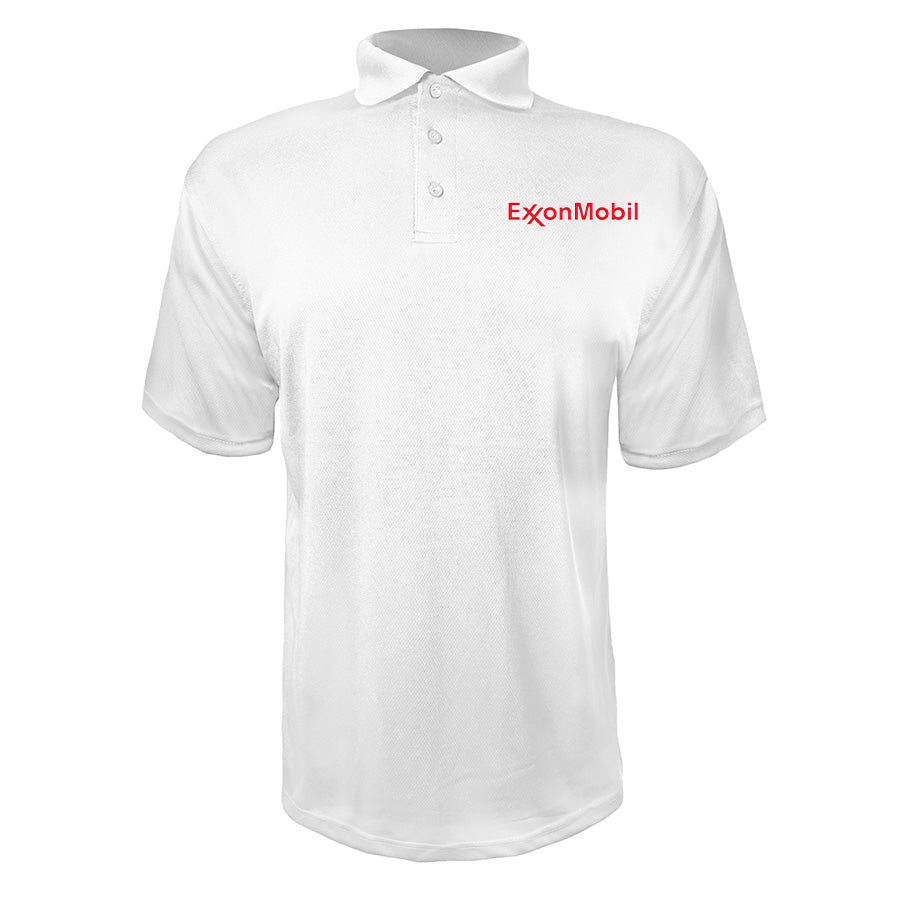 Men's Exxon Mobil Gas Station Polyester Polo