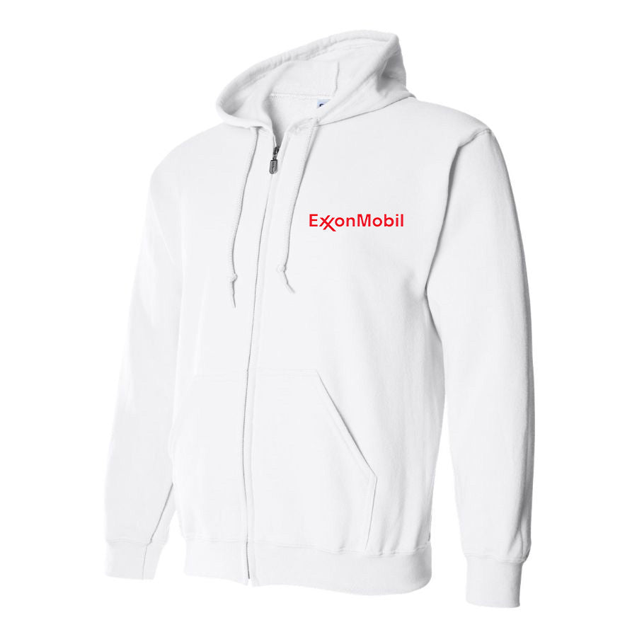 Men's Exxon Mobil Gas Station Zipper Hoodie