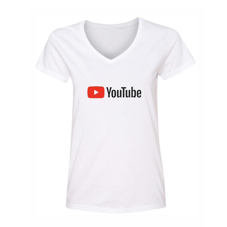 Women's YouTube Social Video Steaming V-Neck T-Shirt