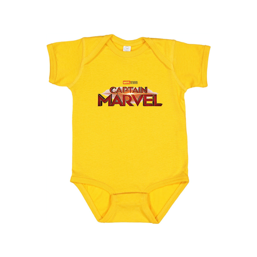 Captain Marvel Superhero Baby Romper Onesie