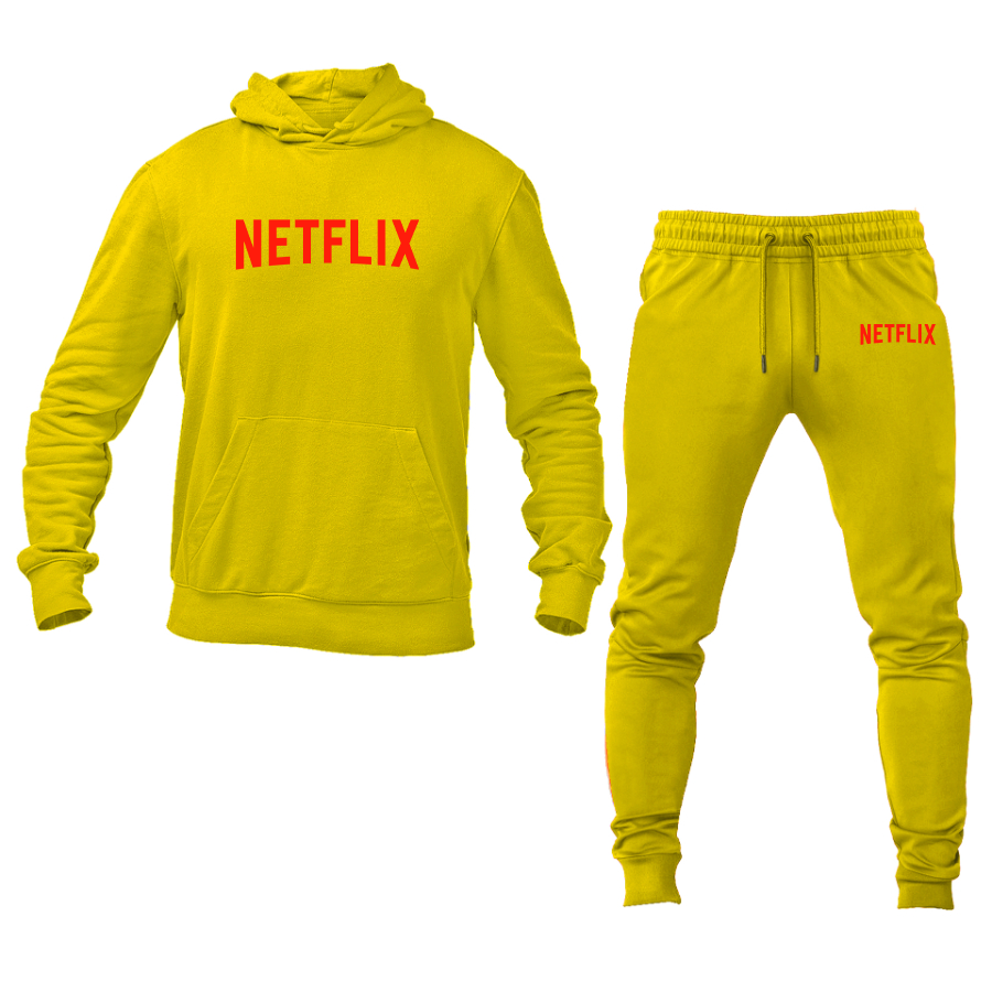 Men's Netflix Movie Show Hoodie Joggers Set