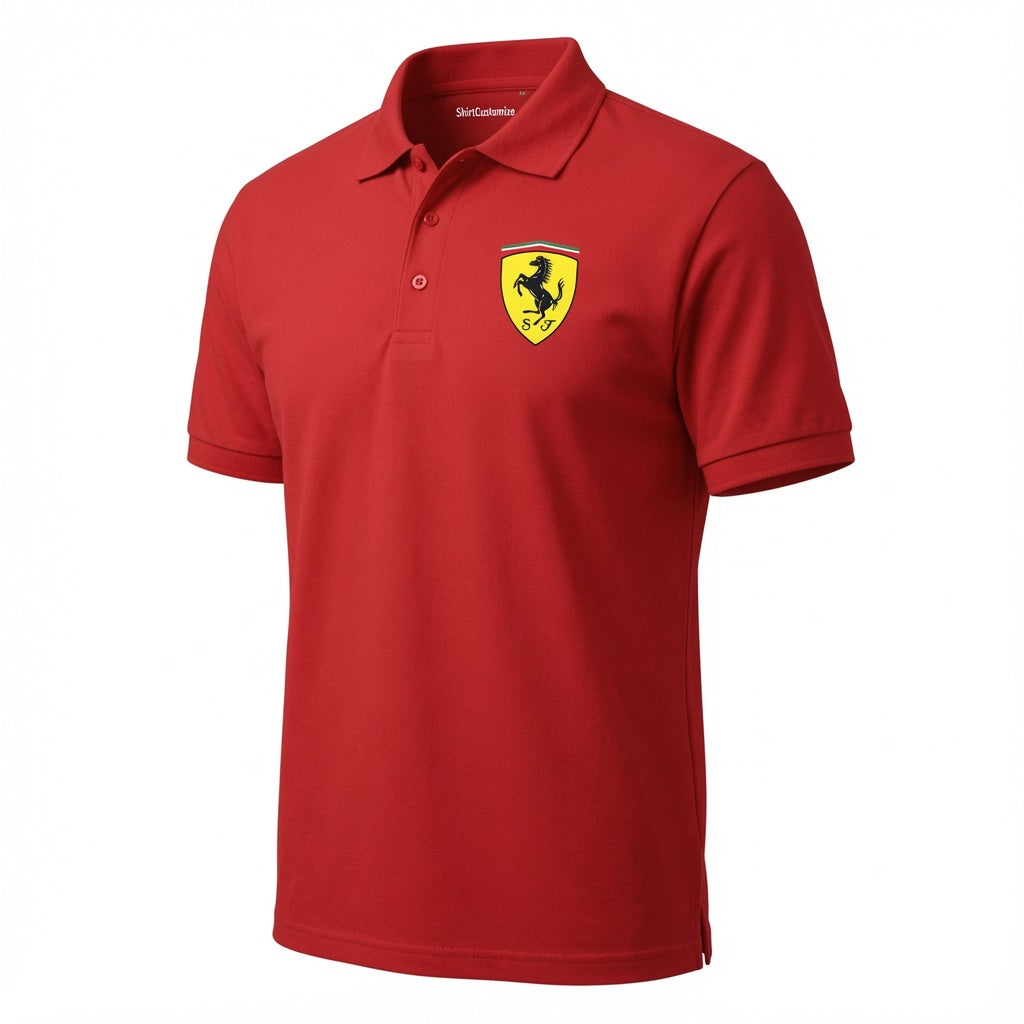 Men’s Ferrari Motorsport Car Dry Blend Polo