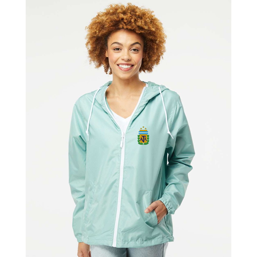 Men’s Argentina National Soccer - Independent Trading Co. - Lightweight Windbreaker Full-Zip Jacket - EXP54LWZ