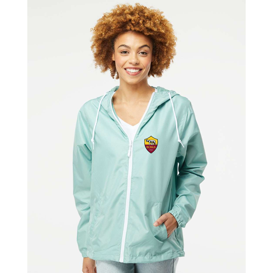 Men’s AS Roma FC - Independent Trading Co. - Lightweight Windbreaker Full-Zip Jacket - EXP54LWZ