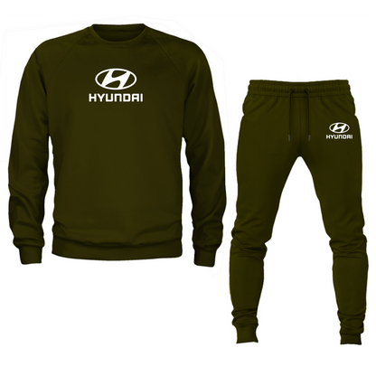 Men’s Hyundai Car Crewneck Sweatshirt Joggers Suit