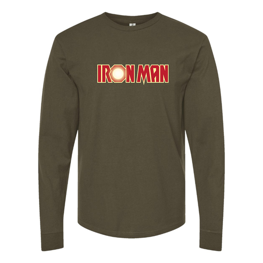 Men's Iron Man Marvel Superhero Long Sleeve T-Shirt