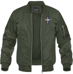 Men's Mustang Lightweight Bomber Jacket Windbreaker Softshell Varsity Jacket Coat