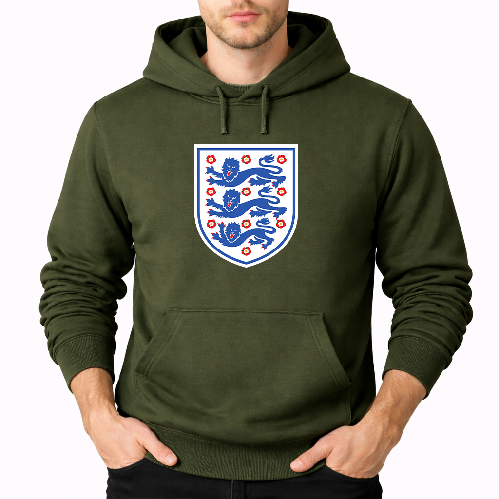 Men's England National Football Team Pullover Hoodie