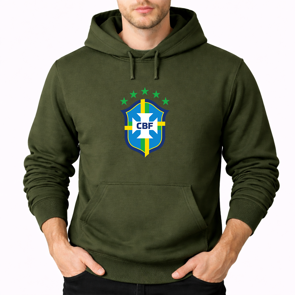 Men's Brazil National Soccer Team Pullover Hoodie