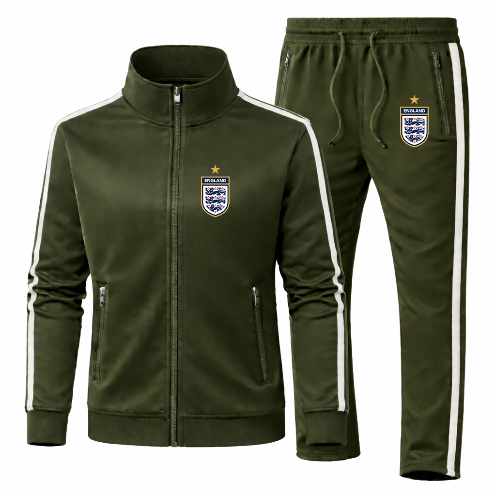 Men's England National Soccer Team Logo Dri-Fit TrackSuit