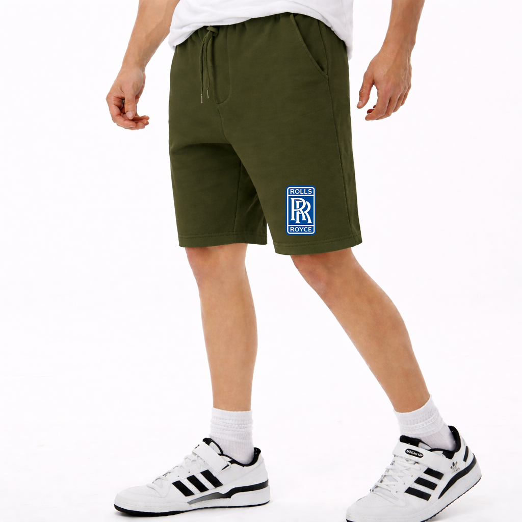Men's Rolls Royce Car Athletic Fleece Shorts