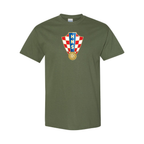 Youth Kids Croatia National Soccer Team Cotton T-Shirt
