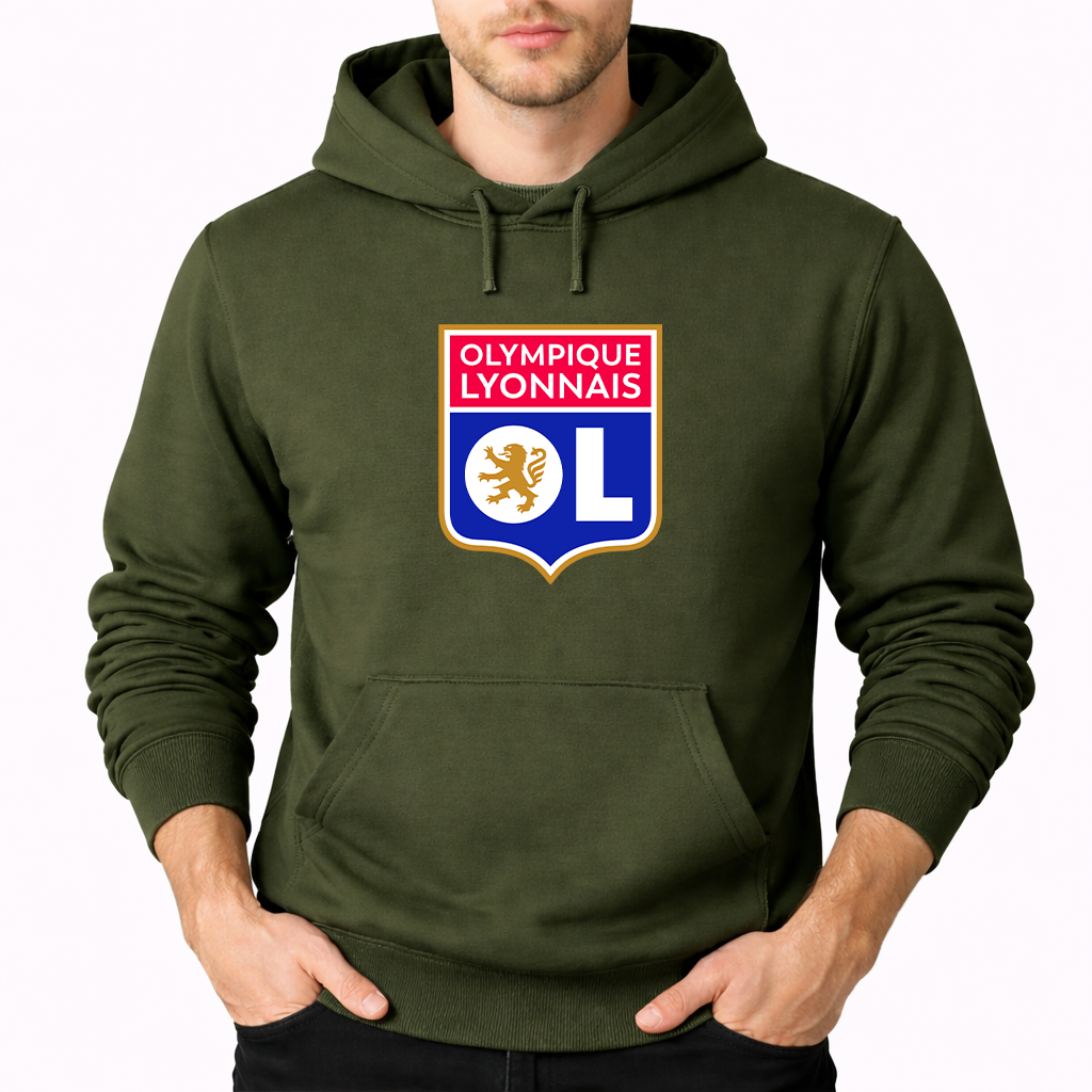 Men's Olympique Lyonnais FC Pullover Hoodie