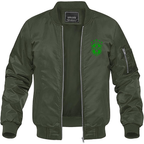 Men's Brazil Soccer Lightweight Bomber Jacket Windbreaker Softshell Varsity Jacket Coat