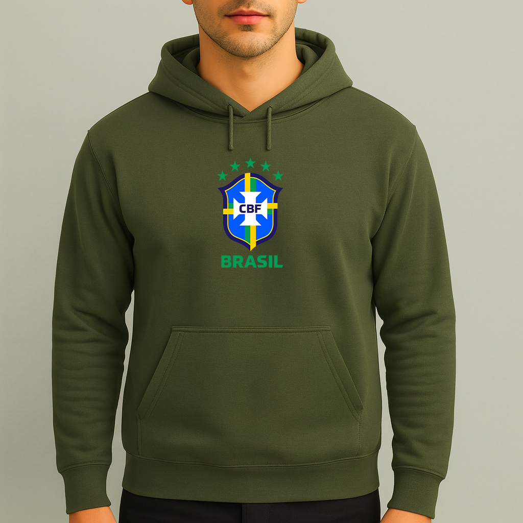 Men's Brasil National Soccer Team Pullover Hoodie