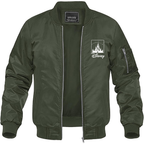 Men's Walt Disney Cartoon  Lightweight Bomber Jacket Windbreaker Softshell Varsity Jacket Coat