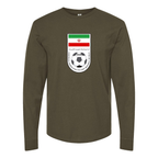 Men's Iran National Soccer Team Long Sleeve T-Shirt