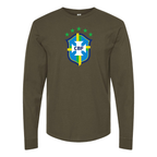 Men's Brazil National Soccer Team Long Sleeve T-Shirt