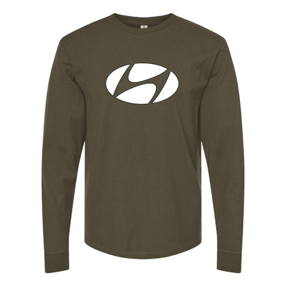 Men's Hyundai New Logo Car  Long Sleeve T-Shirt