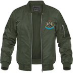 Men's Newcastle United FC Lightweight Bomber Jacket Windbreaker Softshell Varsity Jacket Coat