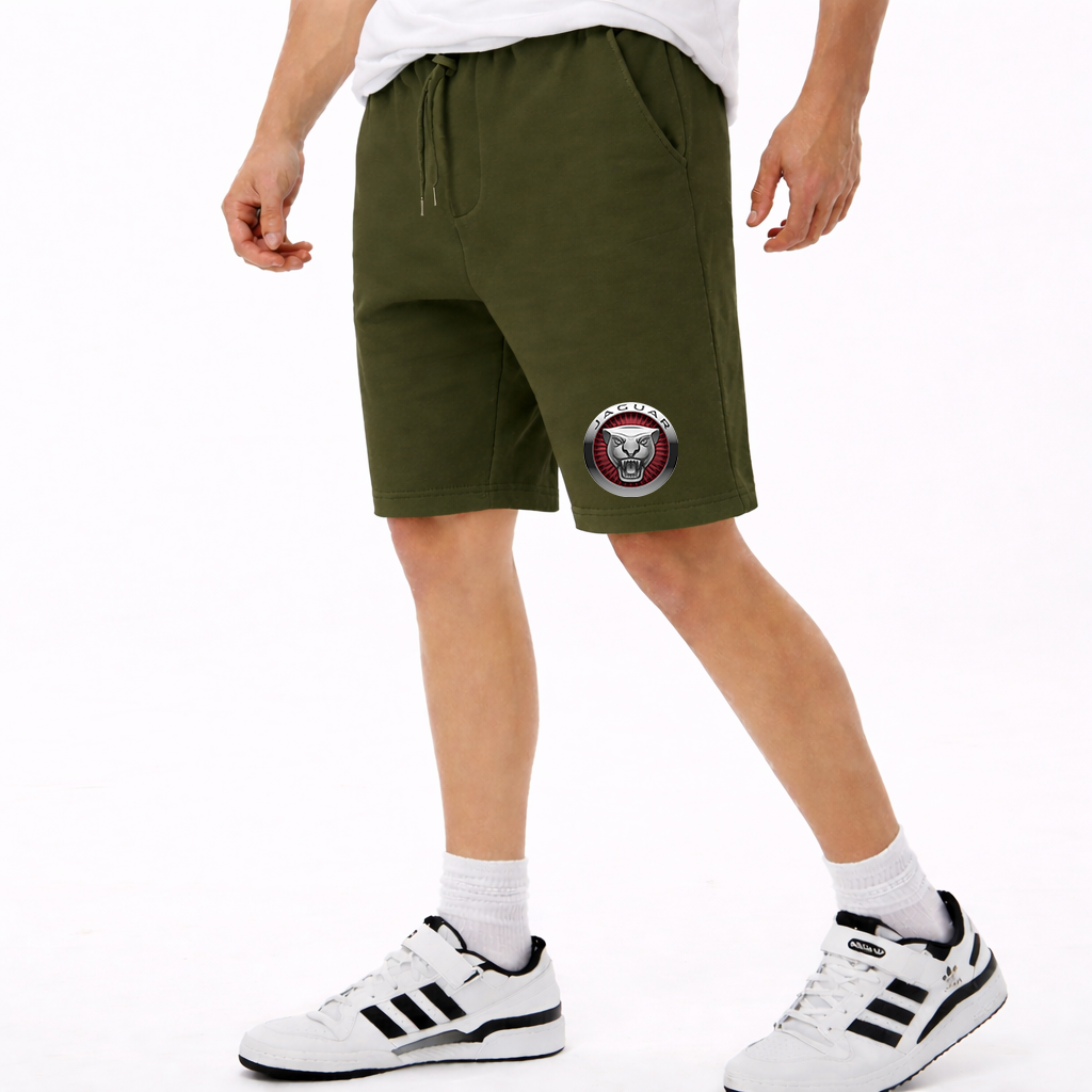 Men's Jaguar Motorsport Car Athletic Fleece Shorts