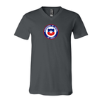Men’s  Chile National Soccer Team - BELLA + CANVAS - Jersey V-Neck Tee - 3005