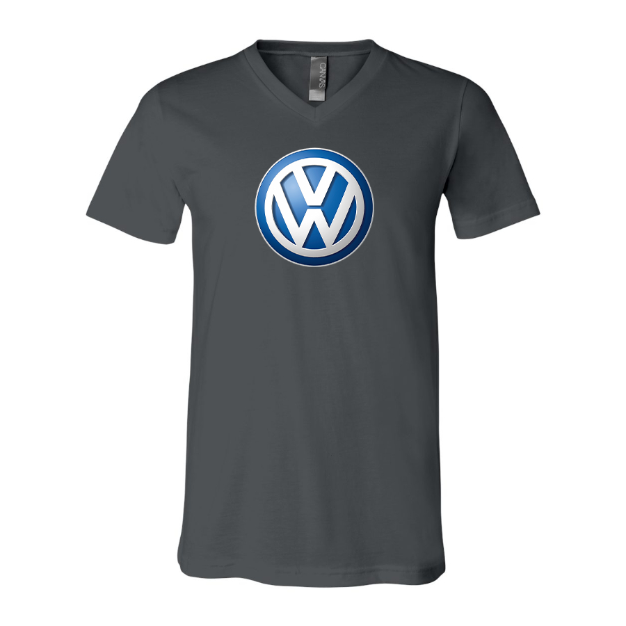 Men’s VW Volkswagen Car - BELLA + CANVAS - Jersey V-Neck Tee - 3005