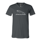 Men’s Jaguar Car Symbol - BELLA + CANVAS - Jersey V-Neck Tee - 3005