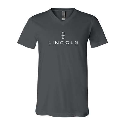 Men’s Lincoln Car - BELLA + CANVAS - Jersey V-Neck Tee - 3005