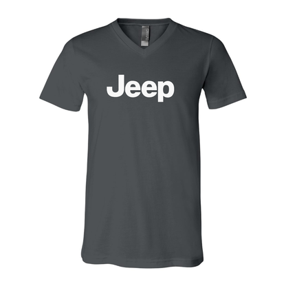 Men’s Jeep Car - BELLA + CANVAS - Jersey V-Neck Tee - 3005