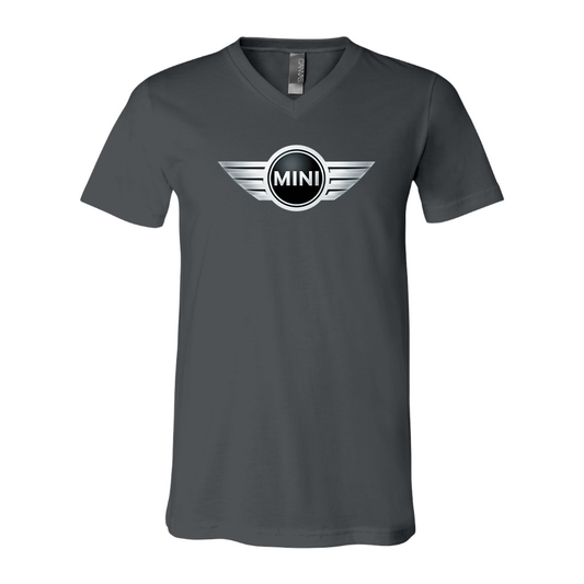 Men’s Mini Cooper Car NEW- BELLA + CANVAS - Jersey V-Neck Tee - 3005