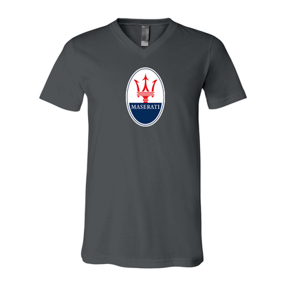 Men’s Maserati Car - BELLA + CANVAS - Jersey V-Neck Tee - 3005