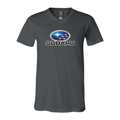 Men’s Subaru Car - BELLA + CANVAS - Jersey V-Neck Tee - 3005