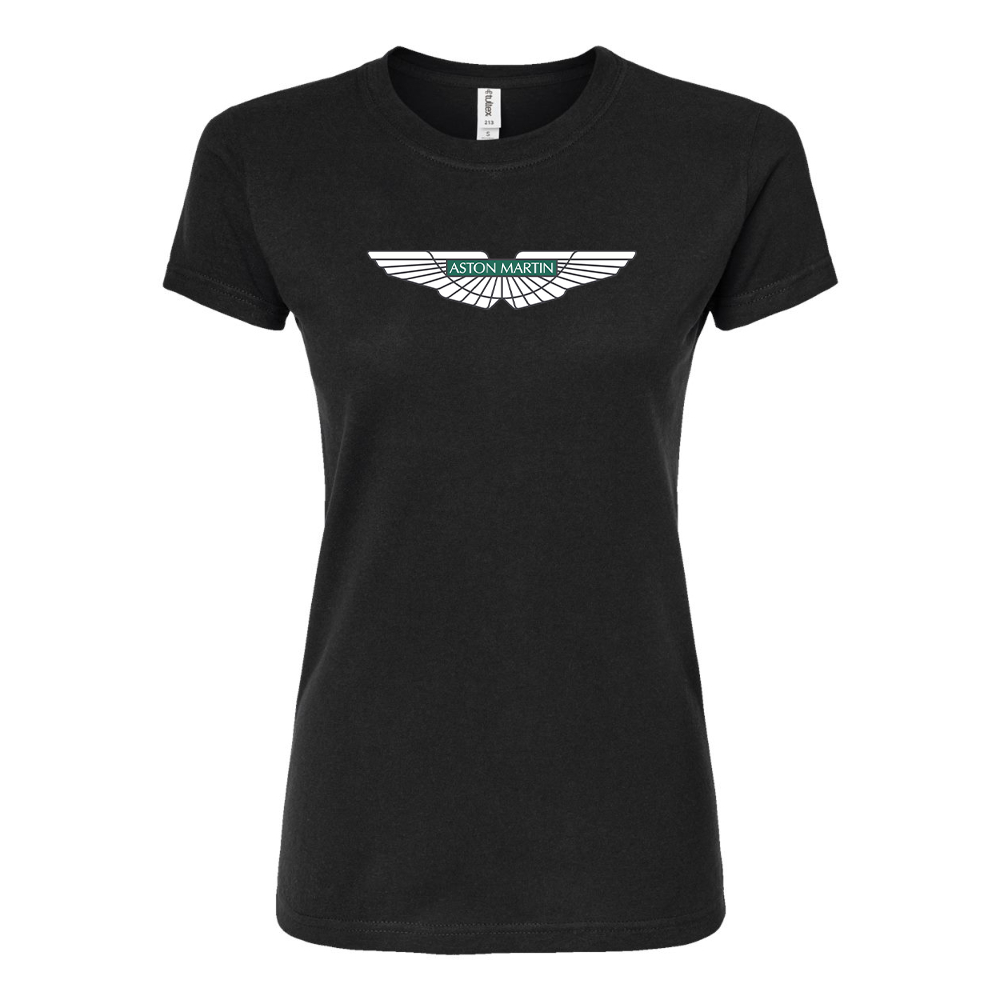 Women's Aston Martin Motorsports Car Round Neck T-Shirt