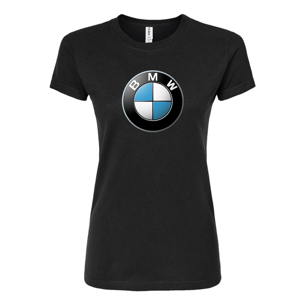 Women's BMW Motorsports Car Round Neck T-Shirt