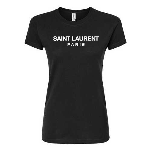 Women's  Saint Laurent Round Neck T-Shirt