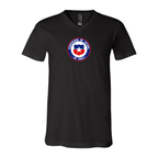 Men’s  Chile National Soccer Team - BELLA + CANVAS - Jersey V-Neck Tee - 3005