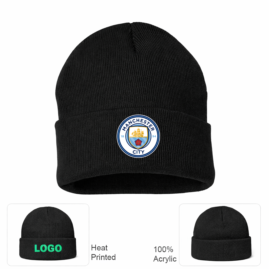 Manchester City Soccer Beanie Hat