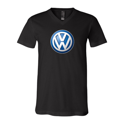 Men’s VW Volkswagen Car - BELLA + CANVAS - Jersey V-Neck Tee - 3005