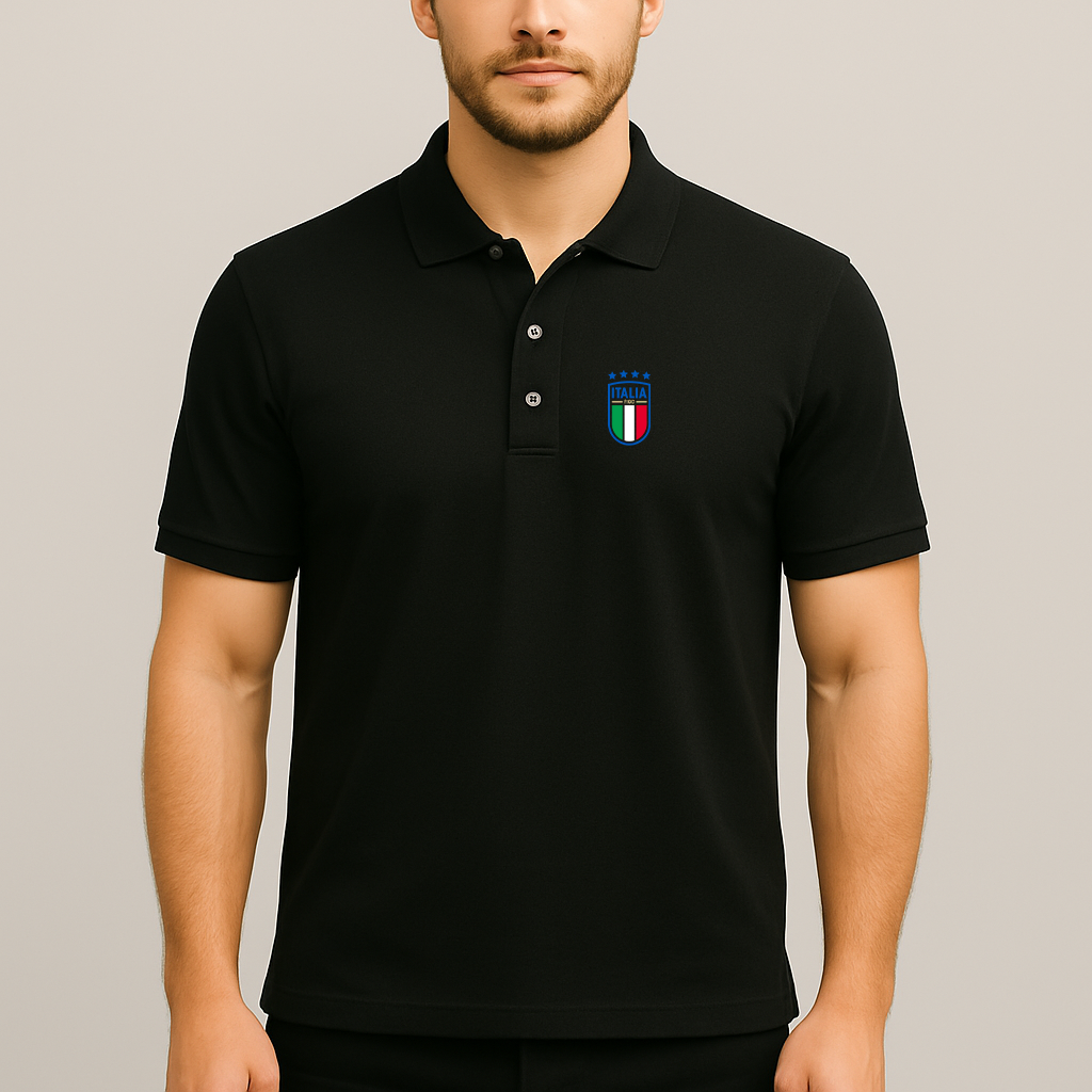 Men's Italy National Soccer Team Dry Blend Polo