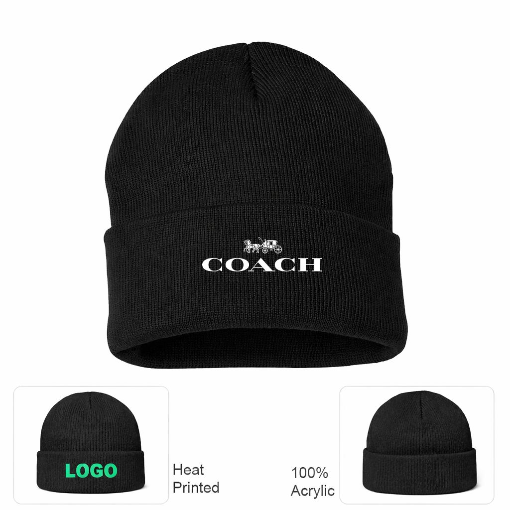 Coach Cuffed Beanie Hat