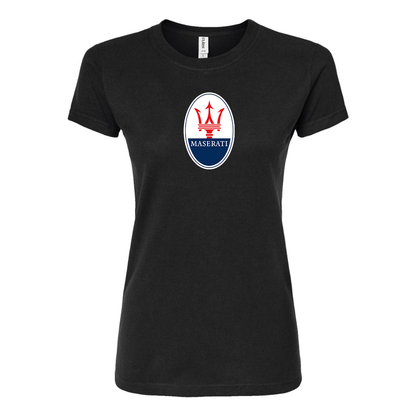 Women’s Maserati Car Round Neck T-Shirt