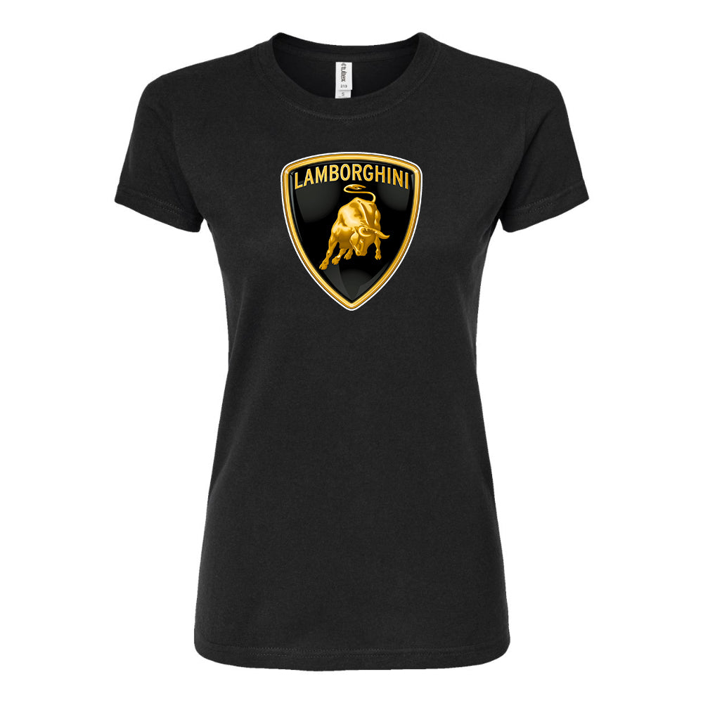 Women’s Lamborghini Car Round Neck T-Shirt