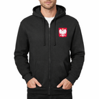 Men's Poland National Soccer Team Zipper Hoodie
