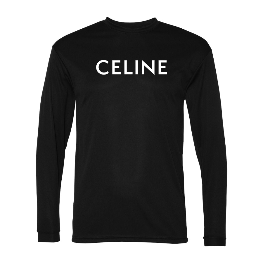 Men's Celine Polyester Long Sleeve T-Shirt