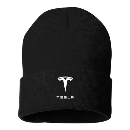 Tesla Motorsports Car Beanie Hat